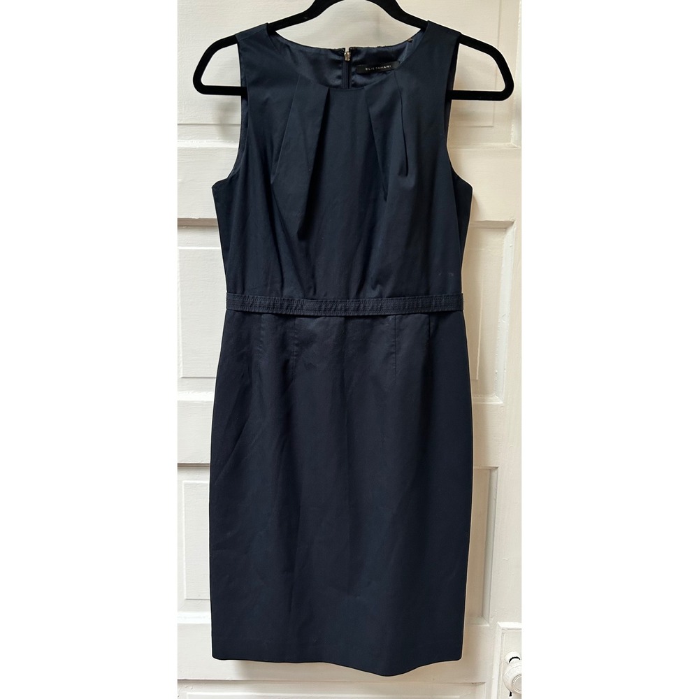 Elie Tahari Black Sleeveless Sheath Dress Size 4-6